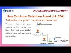 JH 8501 रिटेंशन ड्रेनेज एड्स ऑफ लाइन सफेद पानी की एकाग्रता को कम करते हैं