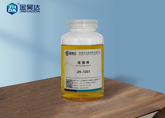 टिश्यू पेपर के लिए Cationic Polyamide Resin Wet ताकत एजेंट (JH-1201)।