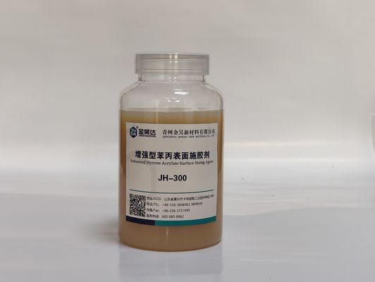 अच्छा दाम मुद्रण कागज के लिए JH-WH300 स्टाइरीन ऐक्रेलिक एस्टर एनियोनिक सतह आकार देने वाला एजेंट ऑनलाइन